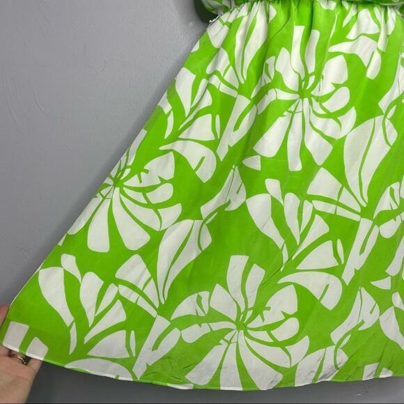 LILLY PULITZER Silk Darcia Dress Womens Size 4 Floral Beaded Mini Ruffle Summer - Picture 5 of 11